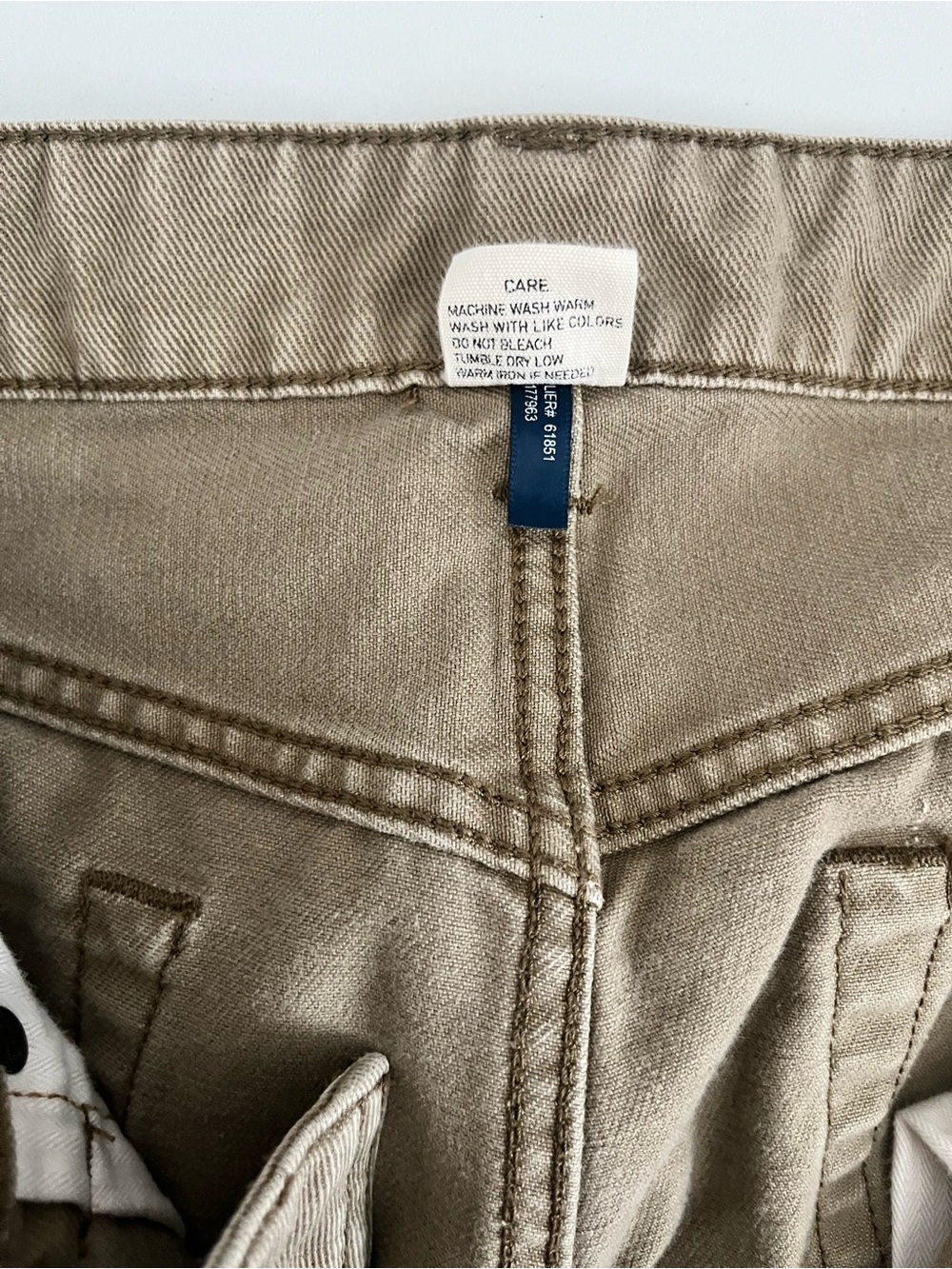 Polo Ralph Lauren 650 Straight Olive Khaki 5-Pocket Pants Men’s 34x32 Cotton - Picture 10 of 11